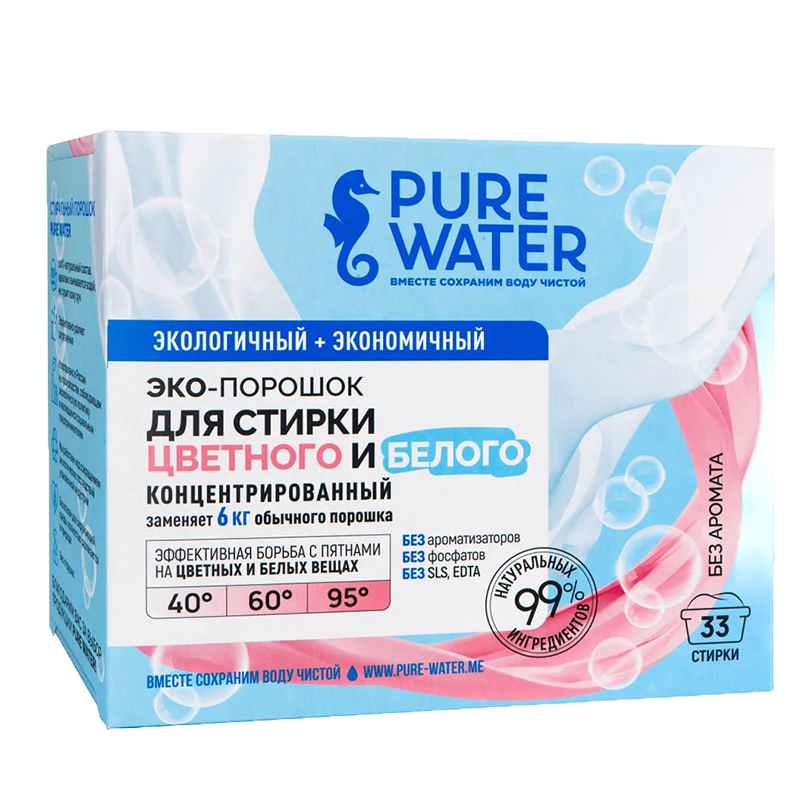 Стиральный порошок Pure Water, 1000 гр